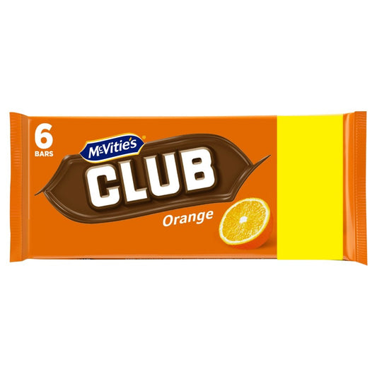 MCVITIES ORANGE CLUB 6 PACK 132G