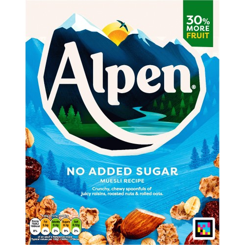 ALPEN MUESLI NO ADDED SUGAR 550G