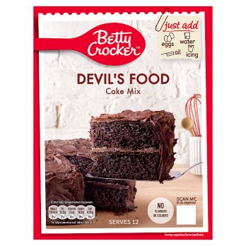 BETTY CROCKER DEVILS FOOD CAKE MIX 425G