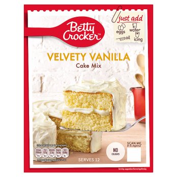 BETTY CROCKER VELVETY VANILLA FOOD CAKE MIX 425G