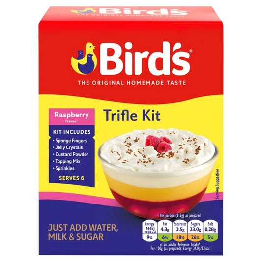 BIRDS RASPBERRY FLAVOUR TRIFLE KIT 141G