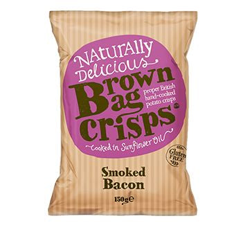 BROWN BAG SMOKED BACON CRISPS 150G