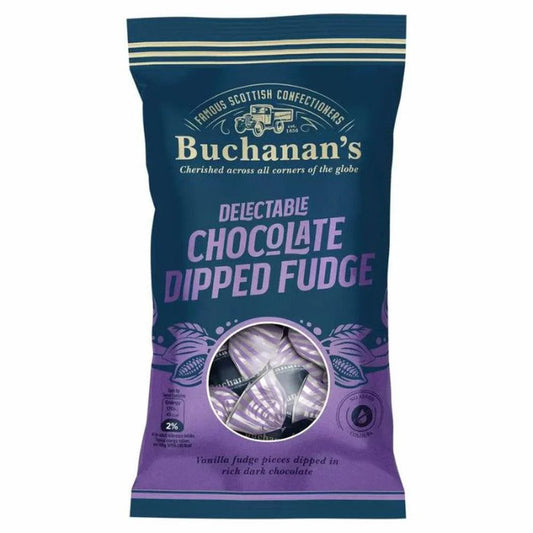 BUCHANANS CHOCOLATE DIPPED FUDGE 120G