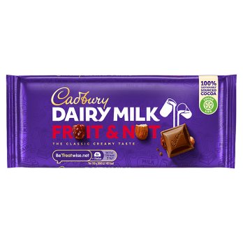 CADBURY FRUIT & NUT 110G