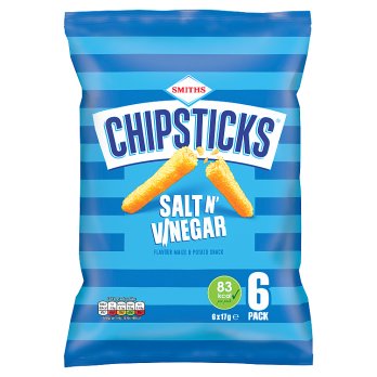 CHIPSTICKS SALT & VINEGAR 6X17G