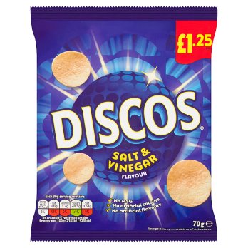 DISCOS CRISPS SALT & VINEGAR 70G