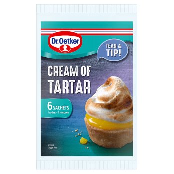 DR OETKER CREAM OF TARTAR SACHETS 6X5G