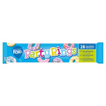 FOXS PARTY RINGS 125G