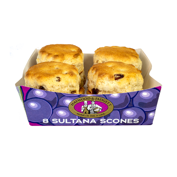 (Pick-up only) HAYWOOD AND PADGETT 8 PACK SULTANA SCONES