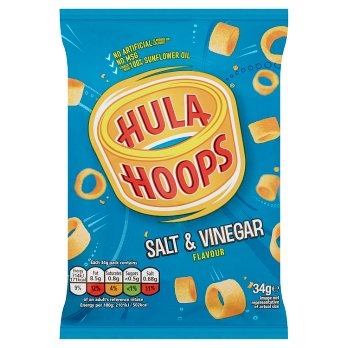 HULA HOOPS SALT & VINEGAR 34G