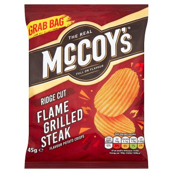 MCCOYS FLAME GRILLED STEAK CRISPS 45G