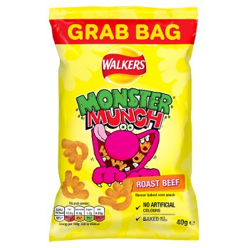 MONSTER MUNCH ROAST BEEF 40G