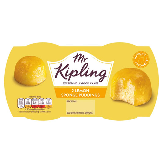 MR KIPLING LEMON PUDDINGS 2X95G