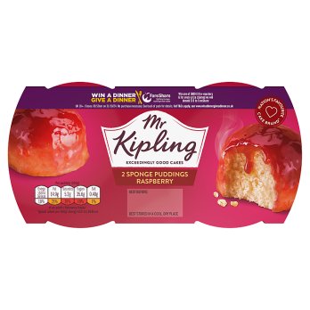 MR KIPLING RASPBERRY PUDDINGS 2X95G