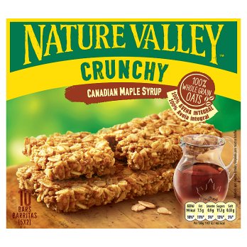 NATURE VALLEY CANADIAN MAPLE SYRUP BARS 5 PACK 210G