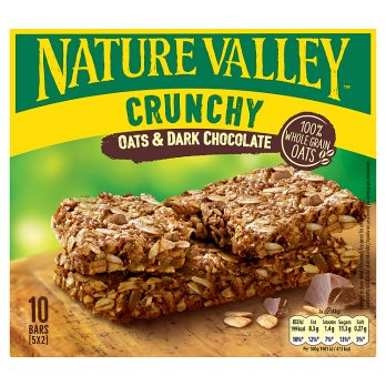 NATURE VALLEY OATS & DARK CHOCOLATE BARS 5 PACK 210G