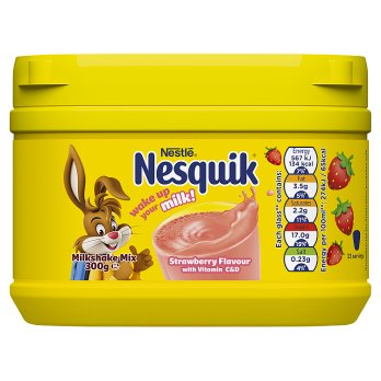 NESQUIK STRAWBERRY MILKSHAKE POWDER 300G