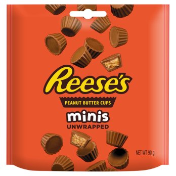 REESES MINI PEANUT BUTTER CUPS 90G