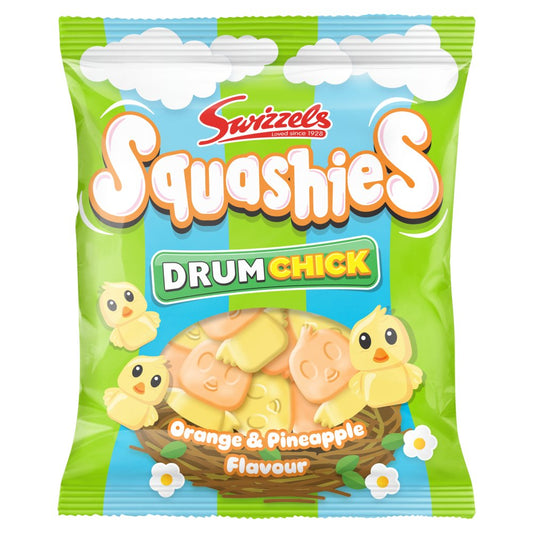 SQUASHIES DRUM CHICK ORANGE & PINEAPPLE 120G