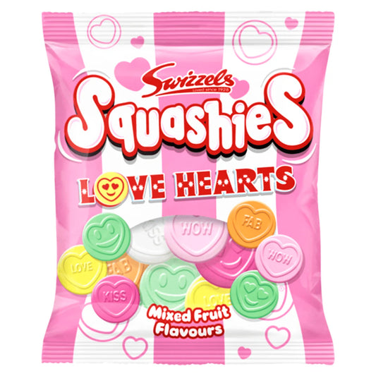 SQUASHIES MIXED FRUIT LOVE HEARTS 120G