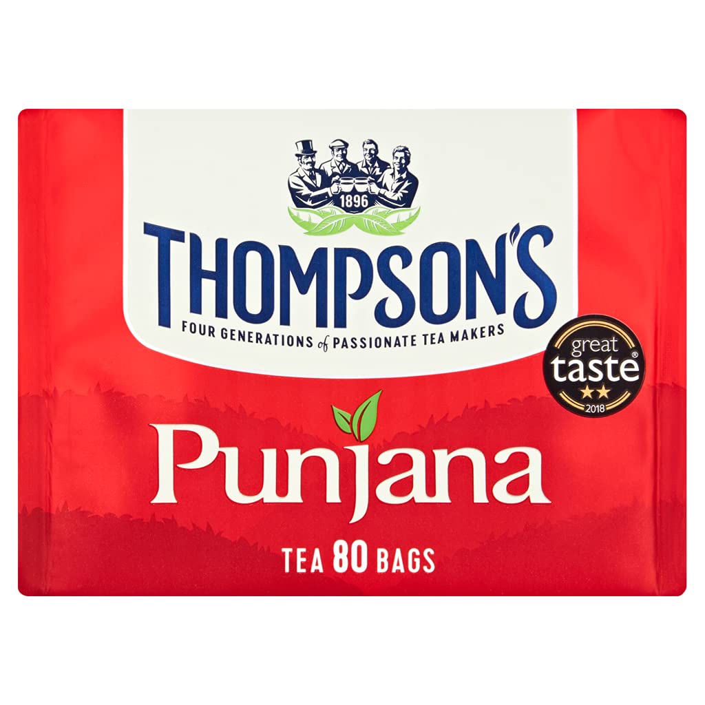 THOMPSONS PUNJANA 80 TEA BAGS 250G