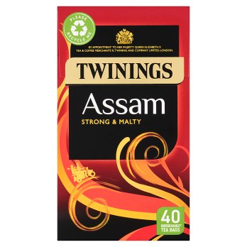 TWININGS ASSAM 40 TEA BAGS 100G