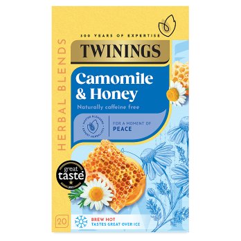 TWININGS CAMOMILE & HONEY 20 TEA BAGS 40G