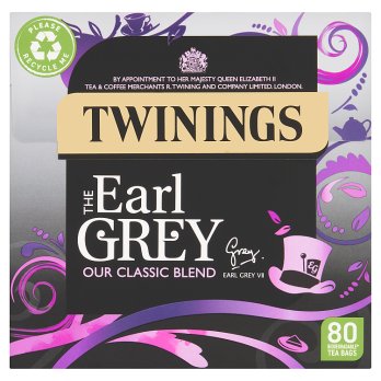 TWININGS EARL GREY 80 TEA BAGS 200G