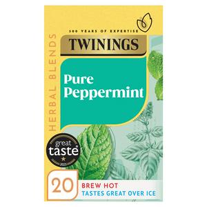 TWININGS PEPPERMINT 20 TEA BAGS 40G