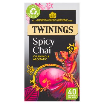 TWININGS SPICY CHAI 40 TEA BAGS 100G