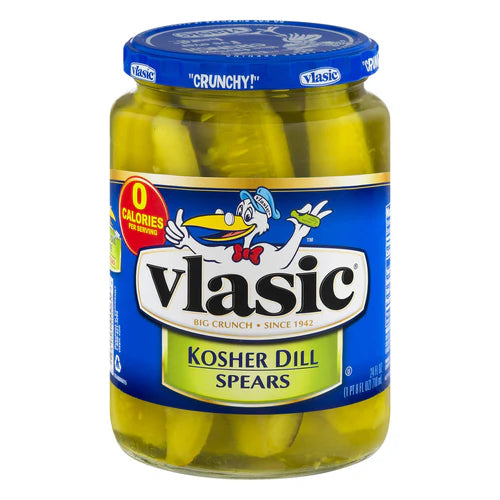 VLASIC KOSHER DILL PICKLES 710ML