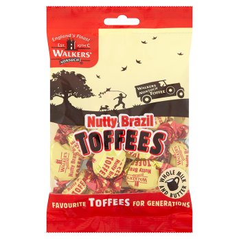 WALKERS BRAZIL NUT TOFFEES 150G