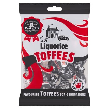 WALKERS LIQUORICE TOFFEES 150G