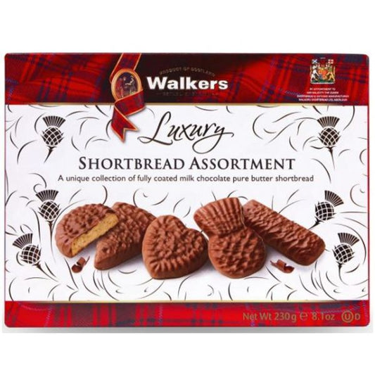 WALKERS LUXURY CHOCOLATE SHORTBREAD 230G