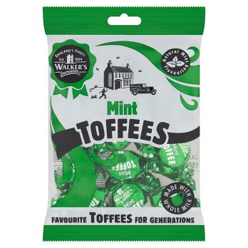 WALKERS MINT TOFFEES 150G