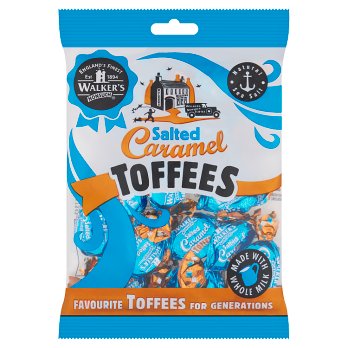 WALKERS SALTED CARAMEL TOFFEE 150G