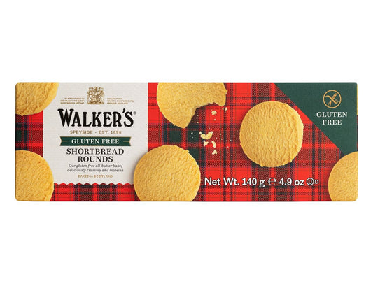 WALKERS SHORTBREAD ROUNDS GLUTEN FREE 140G