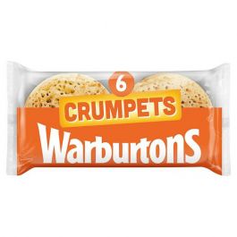 WARBURTONS CRUMPETS 6 PACK 396G