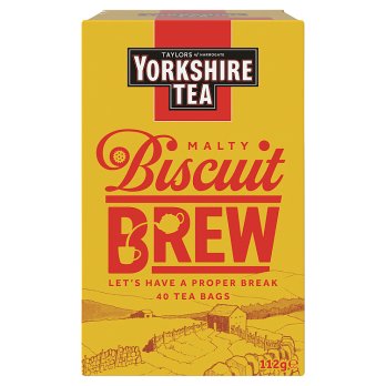 YORKSHIRE 40 BISCUIT BREW TEA BAGS 112G