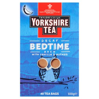 YORKSHIRE 40 DECAF BEDTIME BREW TEA BAGS 100G