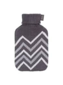 HOT WATER BOTTLE GRAY STRIPE 2L