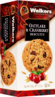 WALKERS OATFLAKE & CRANBERRY BISCUITS 150G