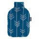 HOT WATER BOTTLE TURQUOISE & SILVER 2L