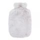 HOT WATER BOTTLE LIGHT GREY FLUFFY 2L